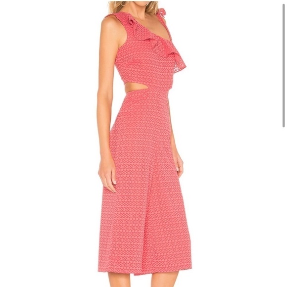 Tularosa Revolve Belle Jumpsuit in Coral size Small - Picture 2 of 13